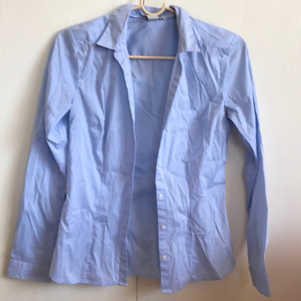 Blue Button Down Collared Shirt - image 2